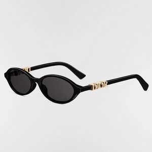 Dior Treasure R1I Black Oval Sunglasses New